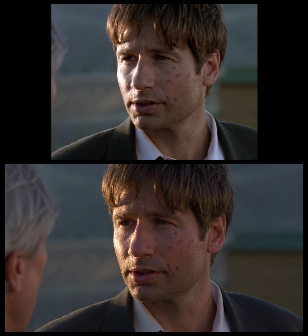 X-Files Blu-ray DVD Comparison 401 4X01 Herrenvolk Screencap