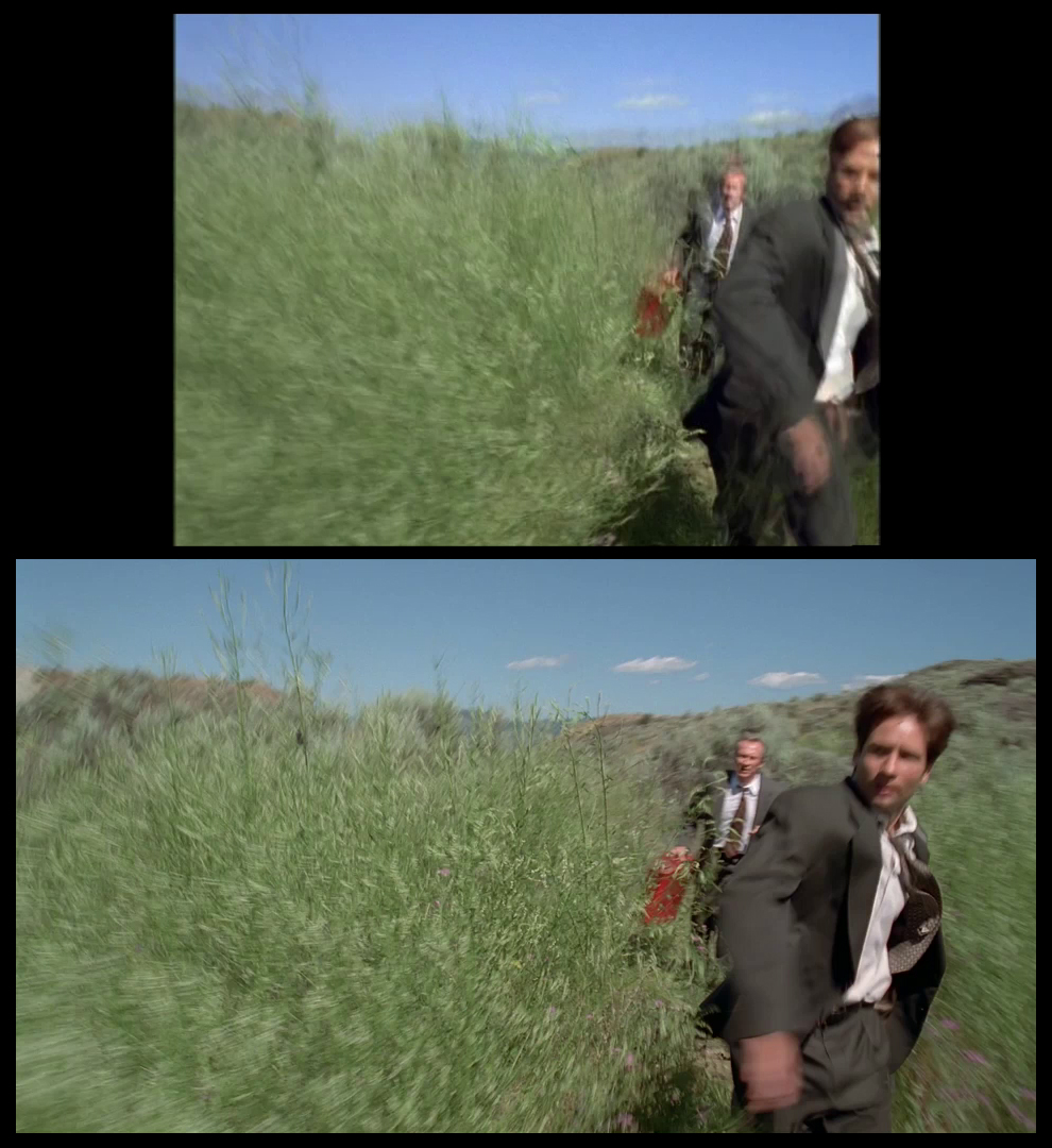 X-Files Blu-ray DVD Comparison 401 4X01 Herrenvolk Screencap