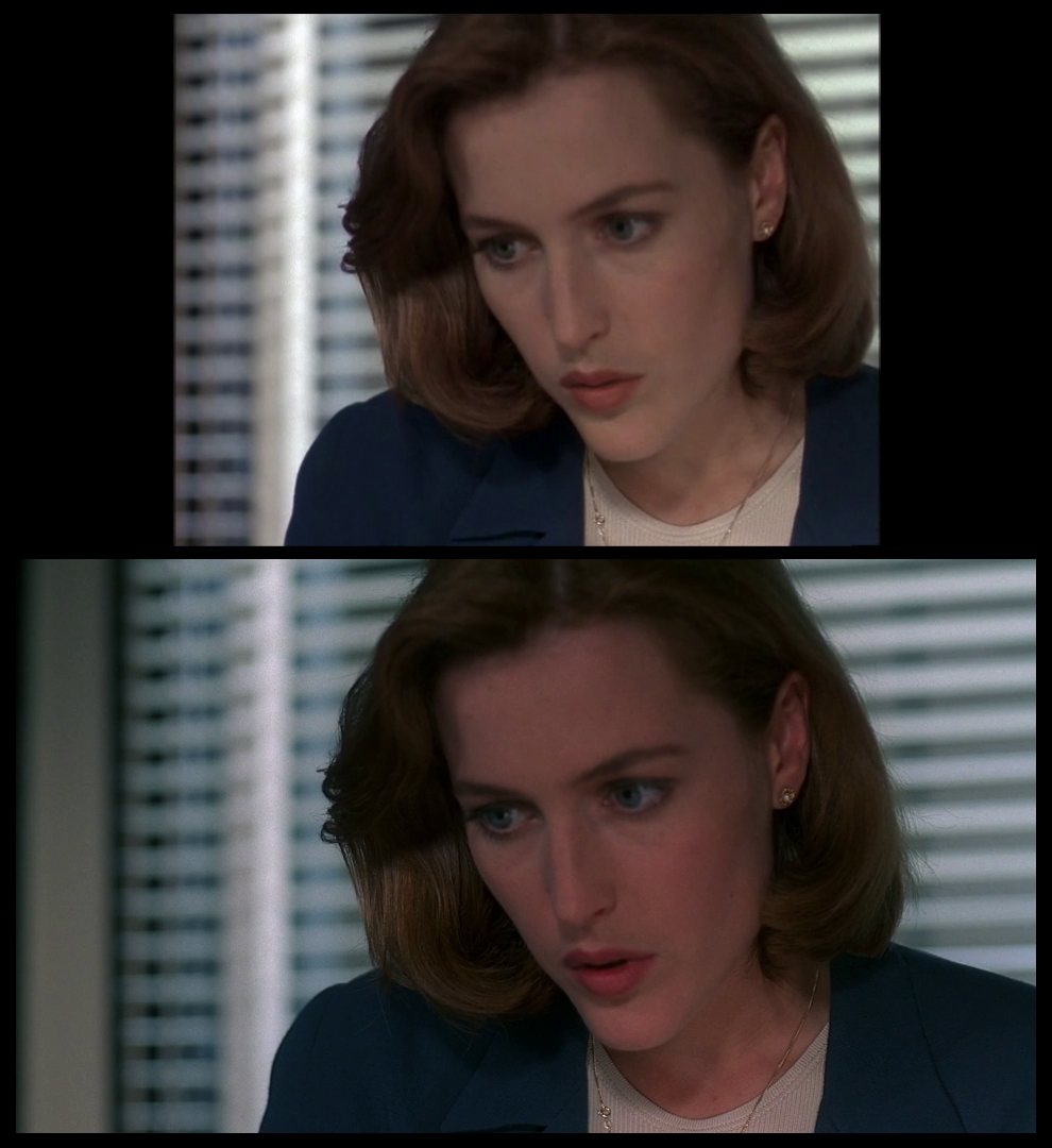 X-Files Blu-ray DVD Comparison 401 4X01 Herrenvolk Screencap