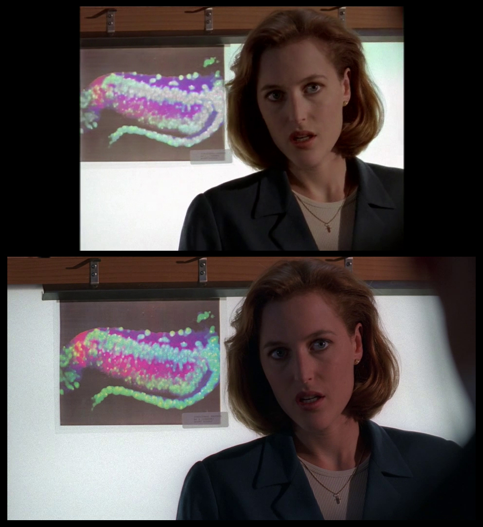 X-Files Blu-ray DVD Comparison 401 4X01 Herrenvolk Screencap