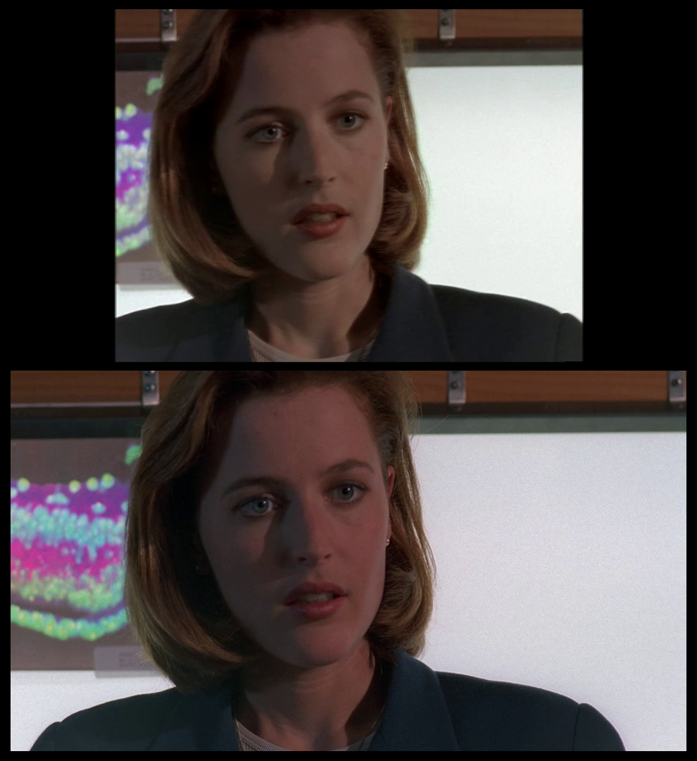 X-Files Blu-ray DVD Comparison 401 4X01 Herrenvolk Screencap