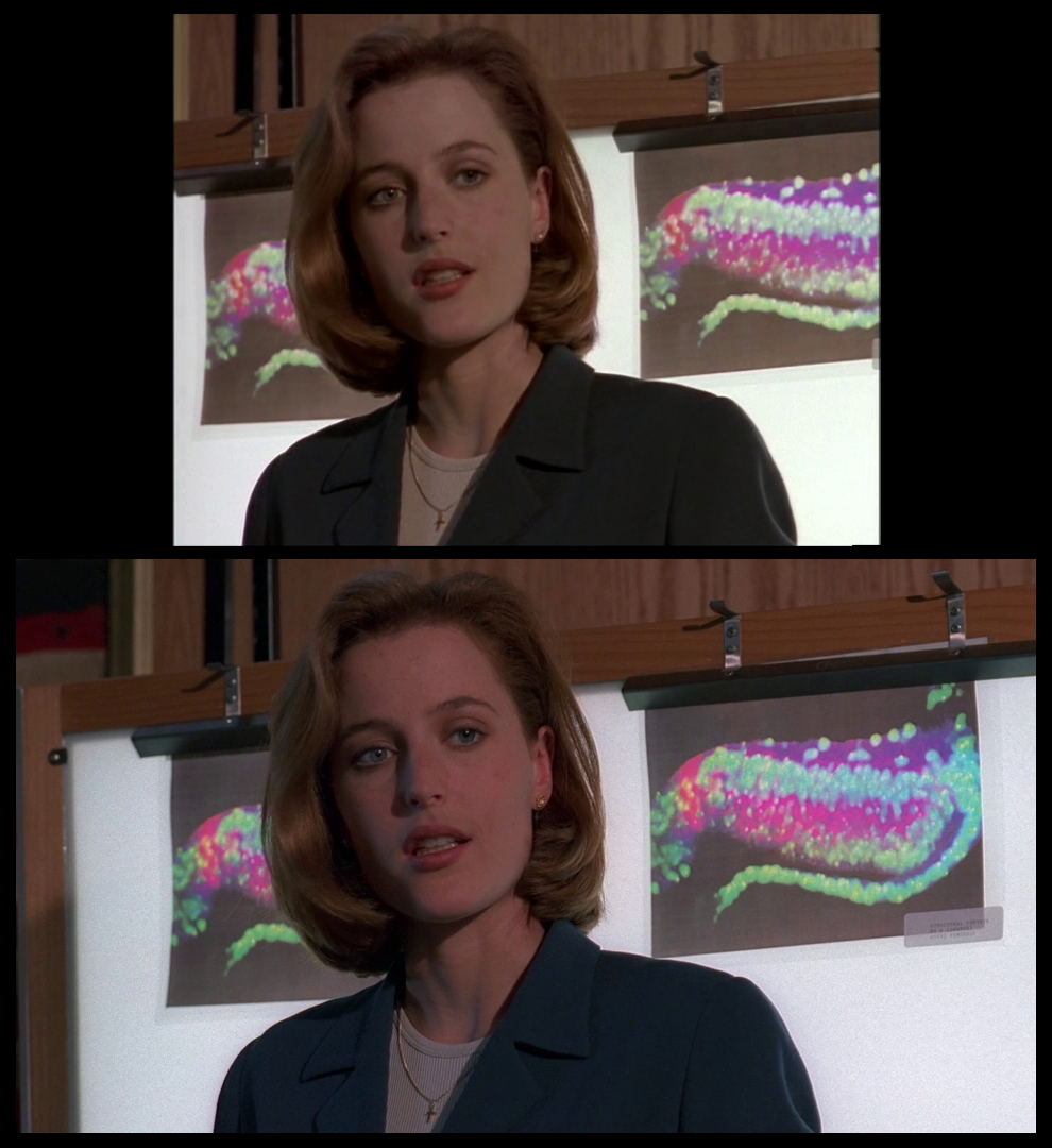 X-Files Blu-ray DVD Comparison 401 4X01 Herrenvolk Screencap