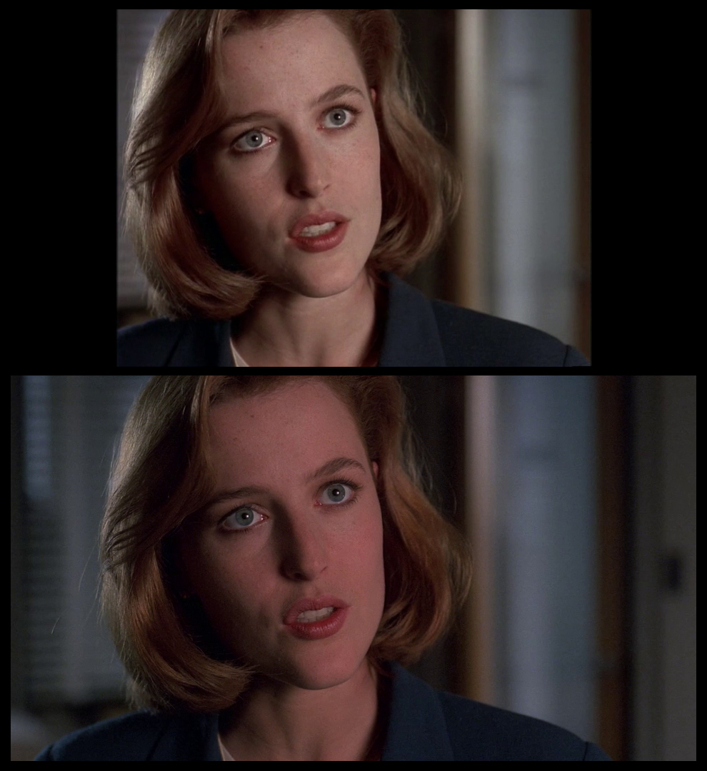 X-Files Blu-ray DVD Comparison 401 4X01 Herrenvolk Screencap