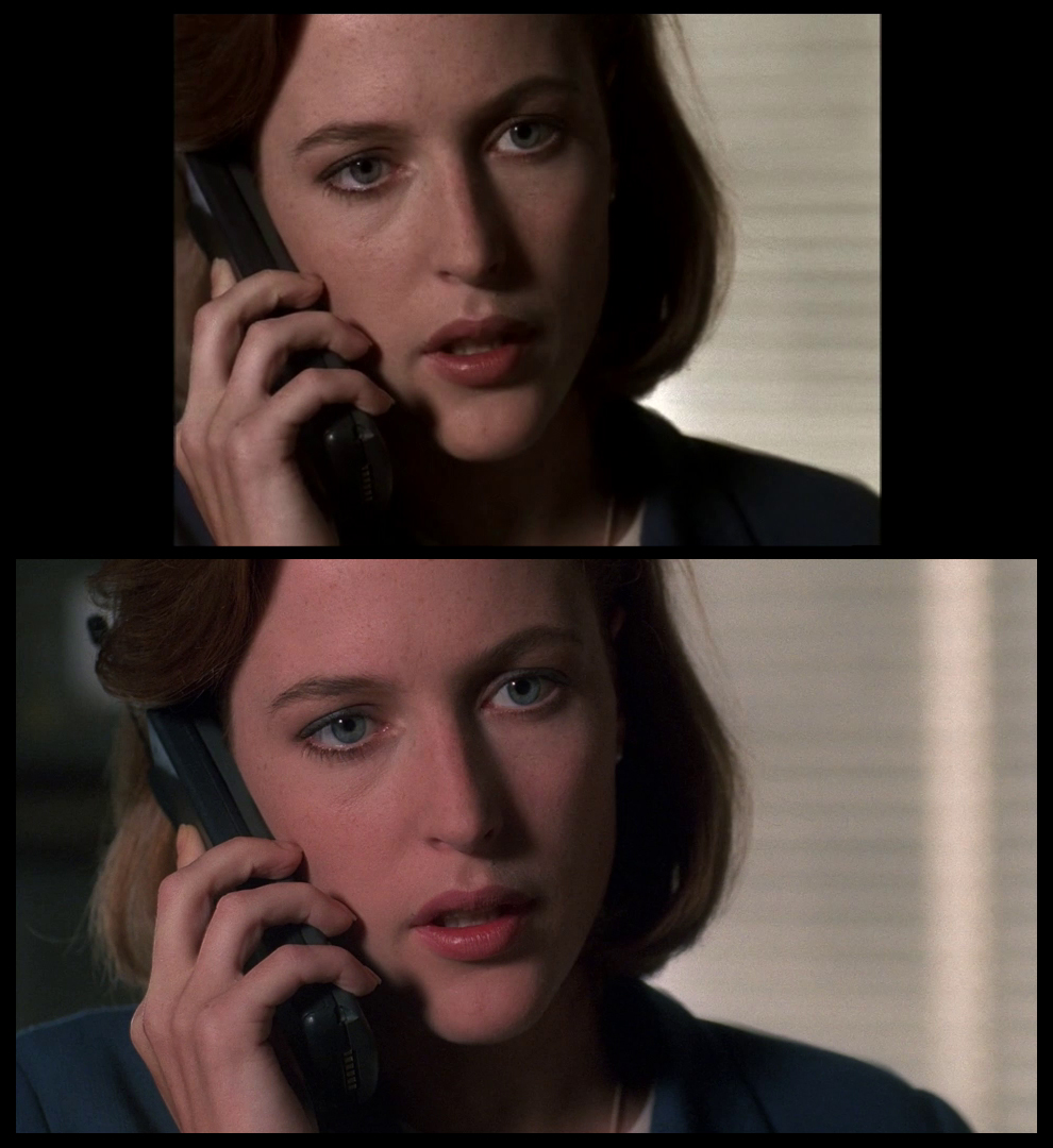 X-Files Blu-ray DVD Comparison 401 4X01 Herrenvolk Screencap
