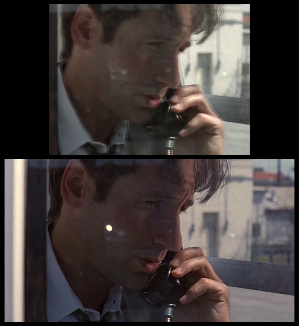 X-Files Blu-ray DVD Comparison 401 4X01 Herrenvolk Screencap