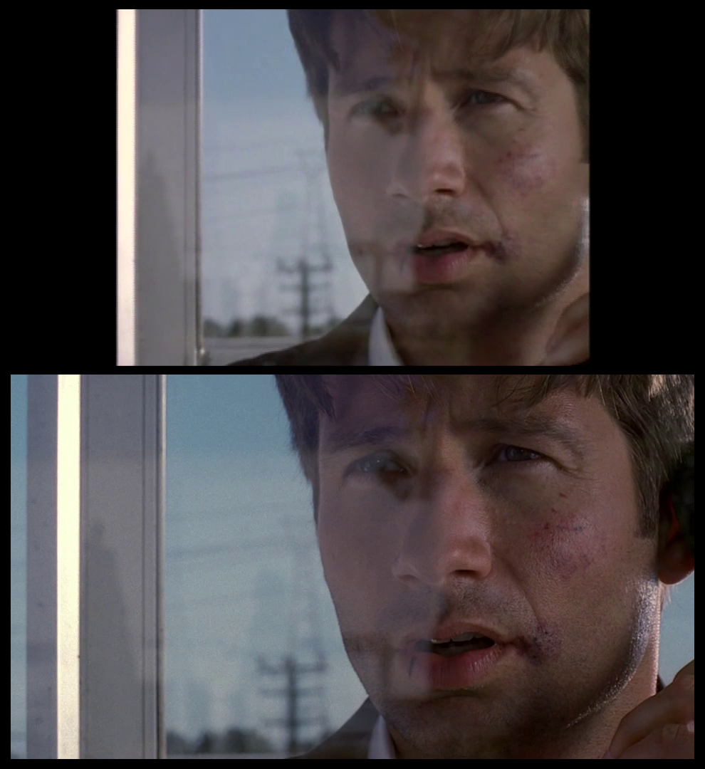 X-Files Blu-ray DVD Comparison 401 4X01 Herrenvolk Screencap