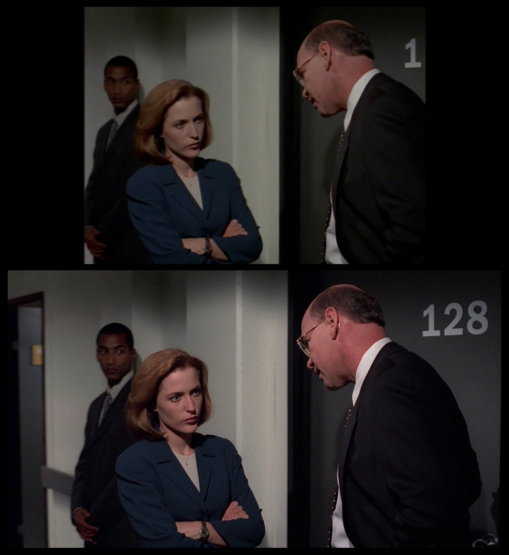 X-Files Blu-ray DVD Comparison 401 4X01 Herrenvolk Screencap