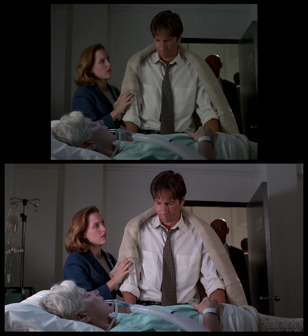 X-Files Blu-ray DVD Comparison 401 4X01 Herrenvolk Screencap