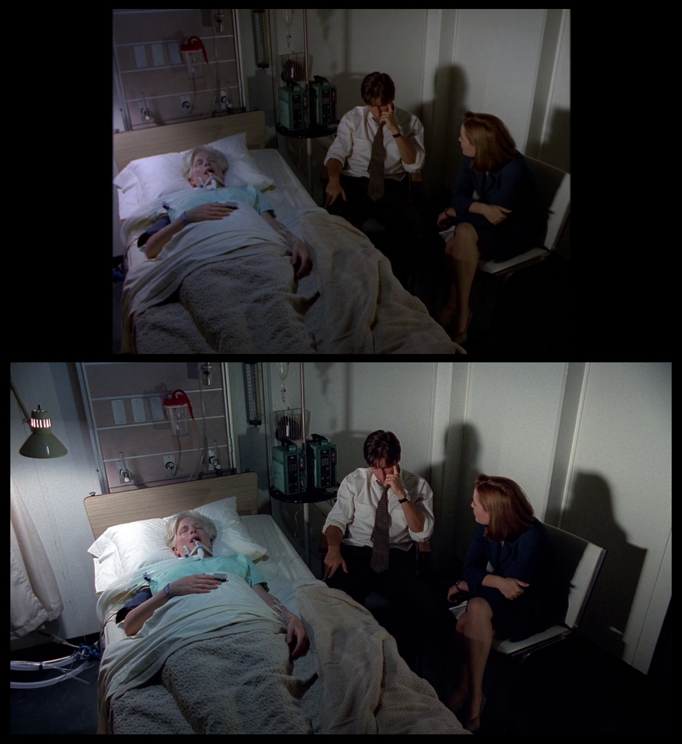 X-Files Blu-ray DVD Comparison 401 4X01 Herrenvolk Screencap