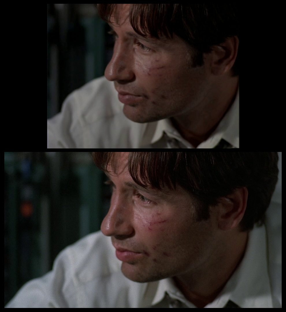X-Files Blu-ray DVD Comparison 401 4X01 Herrenvolk Screencap