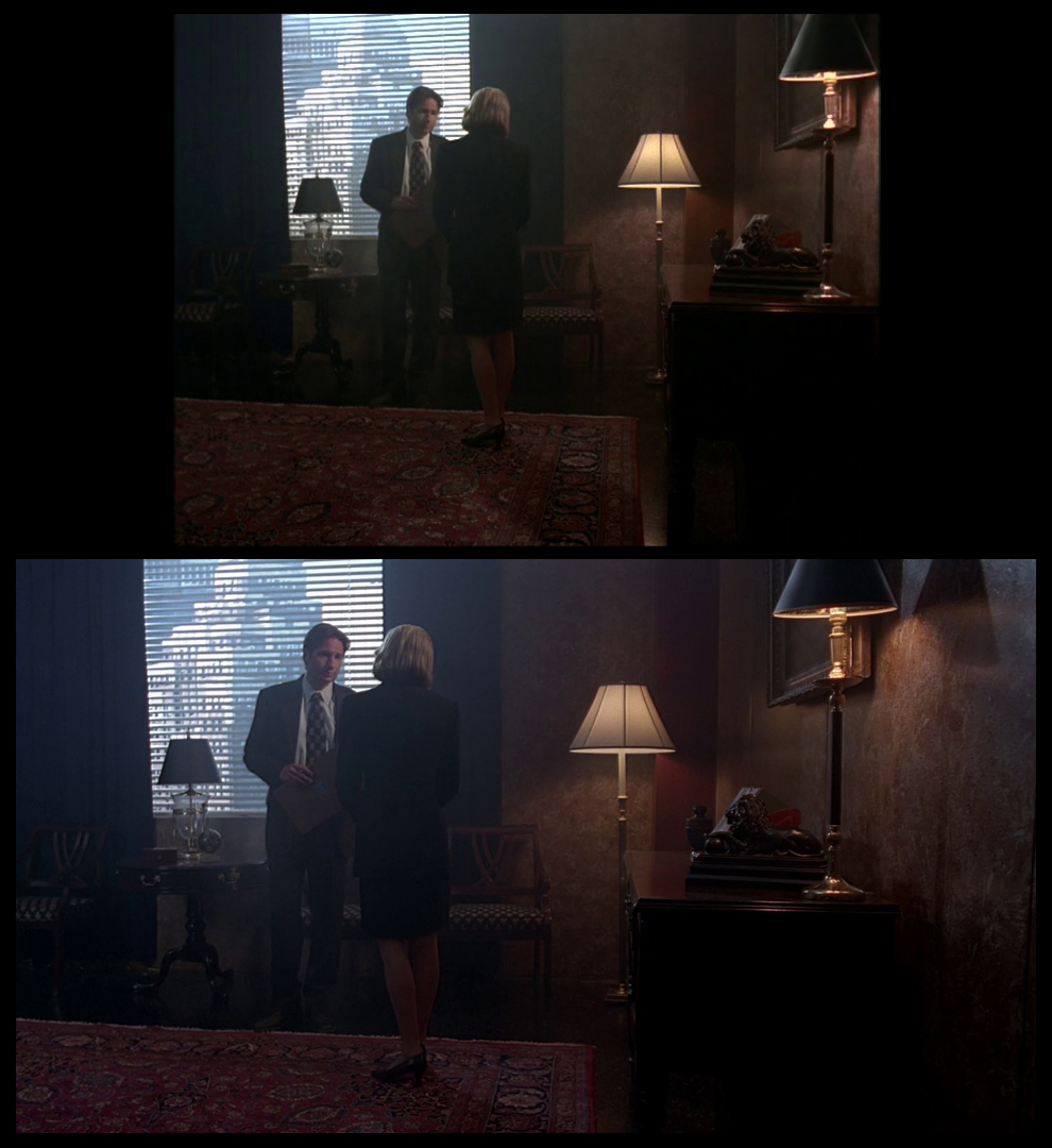 X-Files Blu-ray DVD Comparison 401 4X01 Herrenvolk Screencap