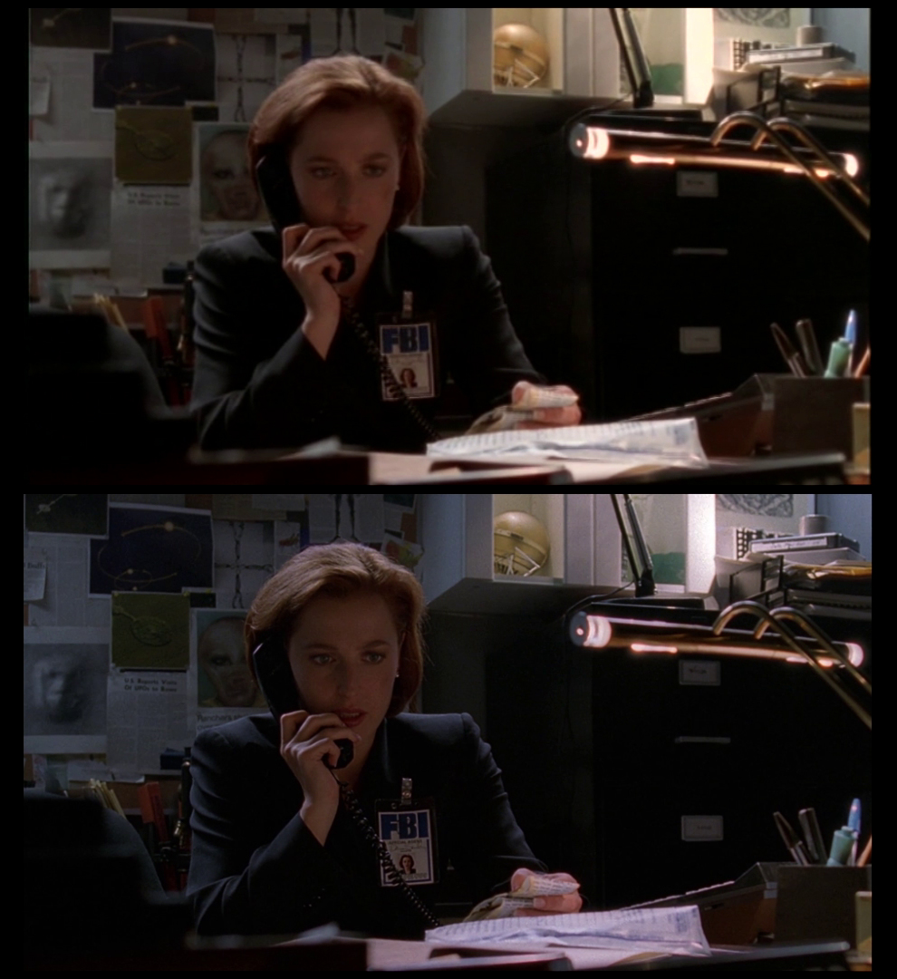 X-Files Blu-ray DVD Comparison 501 5X02 Redux Screencap X-Files Blu-ray DVD Comparison 501 5X02 Redux Screencap
