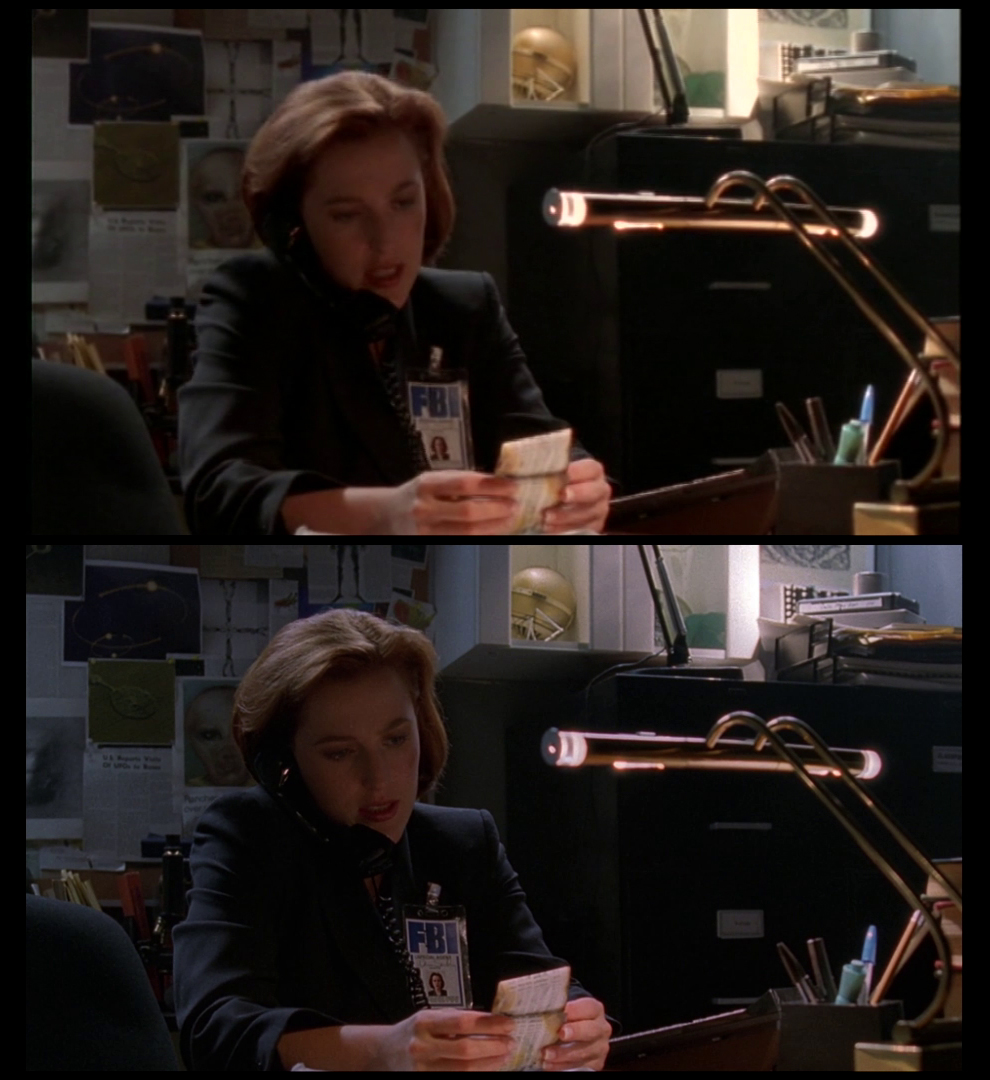 X-Files Blu-ray DVD Comparison 501 5X02 Redux Screencap X-Files Blu-ray DVD Comparison 501 5X02 Redux Screencap